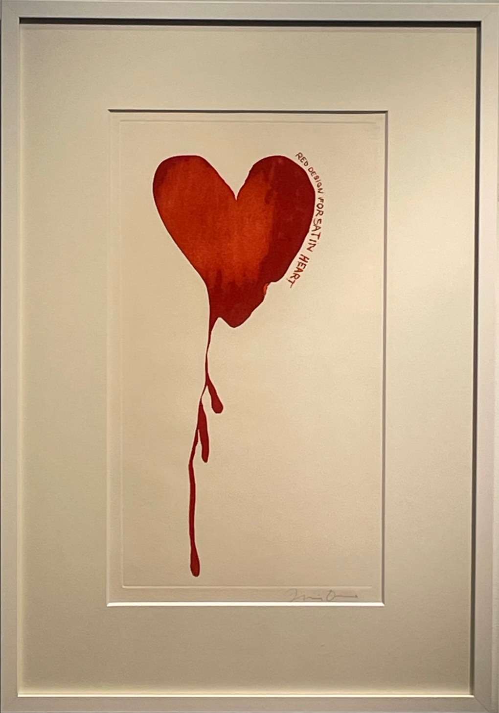ジム・ダイン／Jim Dine「Red Design for Satin Heart (from The Picture of Dorian Gray)」（在庫あり）