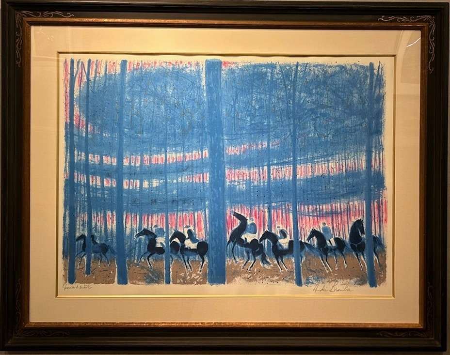 アンドレ・ブラジリエ「夕焼けの騎馬」