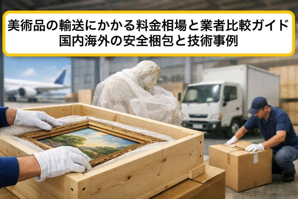 美術品の輸送にかかる料金相場と業者比較ガイド|国内海外の安全梱包と技術事例