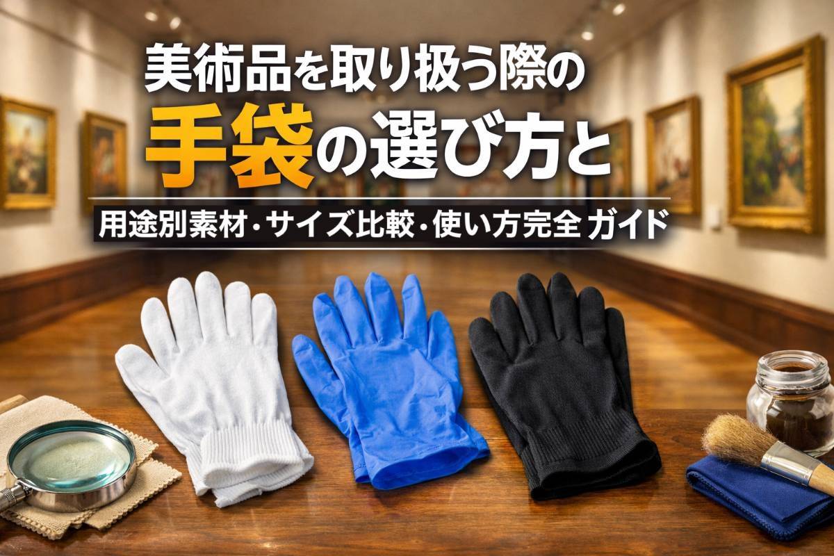 美術品を取り扱う際の手袋の選び方と用途別素材・サイズ比較・使い方完全ガイド