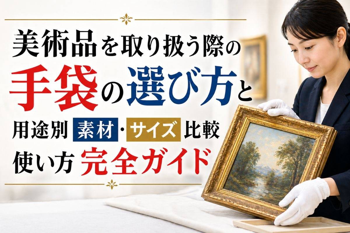 美術品を取り扱う際の手袋の選び方と用途別素材・サイズ比較・使い方完全ガイド