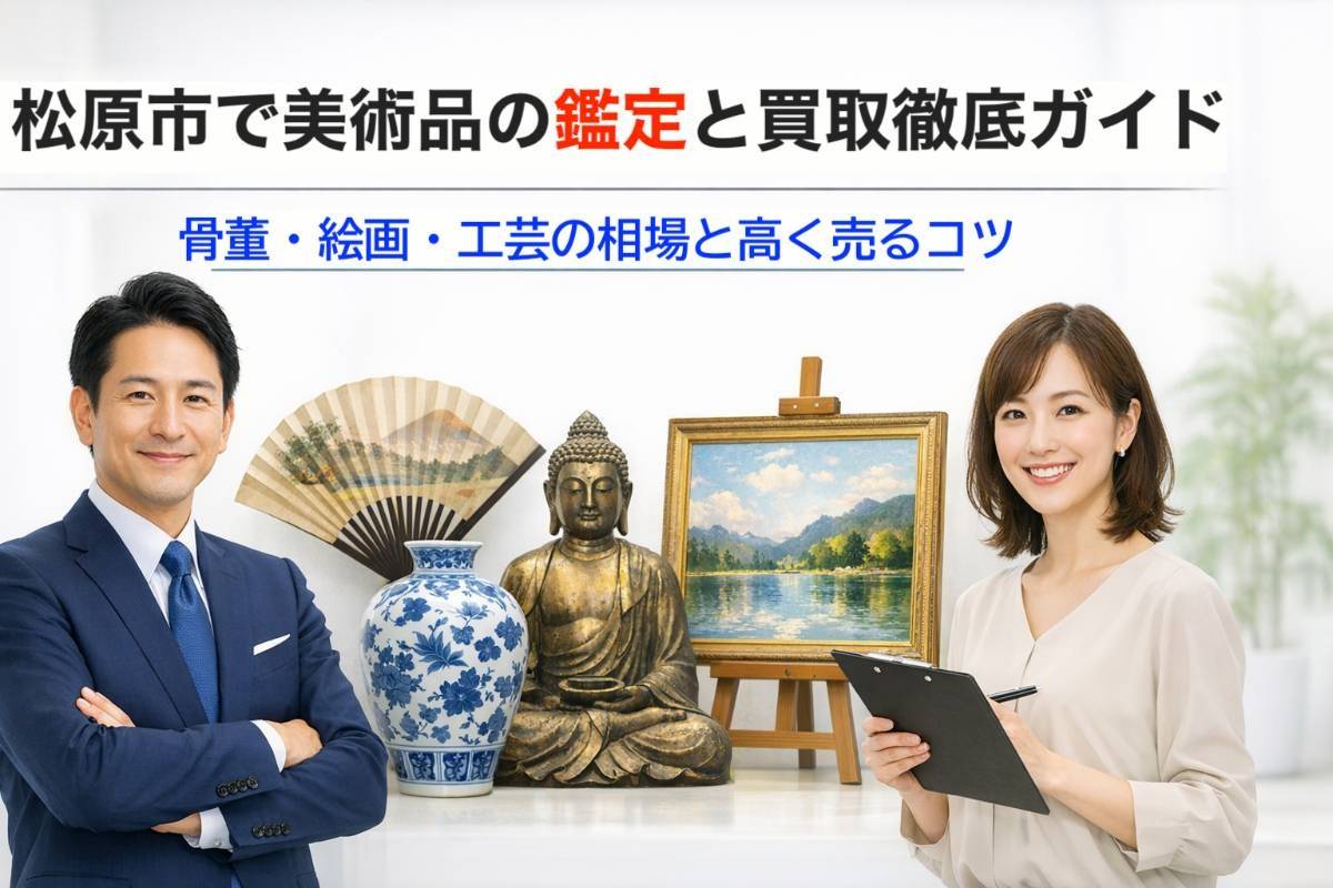 松原市で美術品の査定を依頼するなら!骨董・絵画・工芸品を高く売るコツ