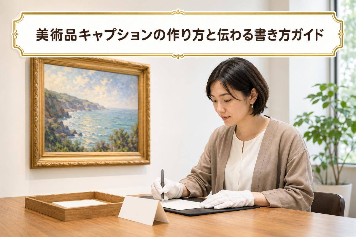 美術品キャプションの作り方と伝わる書き方ガイド
