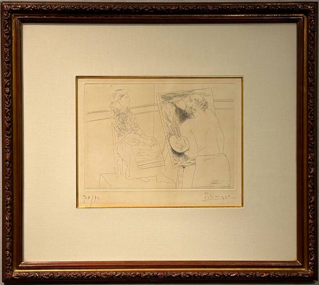 パブロ・ピカソ「画家とモデル(「知られざる傑作」スィートより」